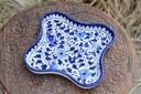Blue Pottery Star Shape Serving Dish