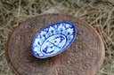 Blue Pottery Oval Shape Raita Bowl