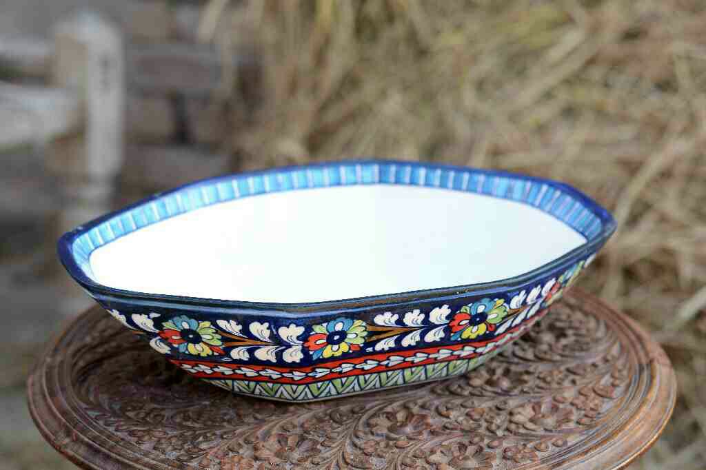 Blue Pottery Deep Bowl