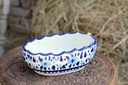 Blue Pottery Fruit Bowl