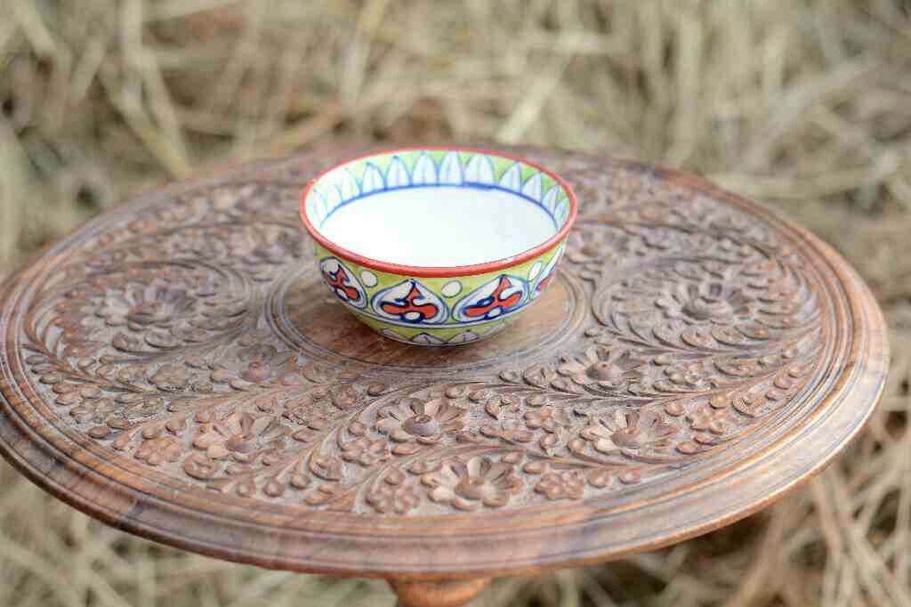Blue Pottery Deep Bowl