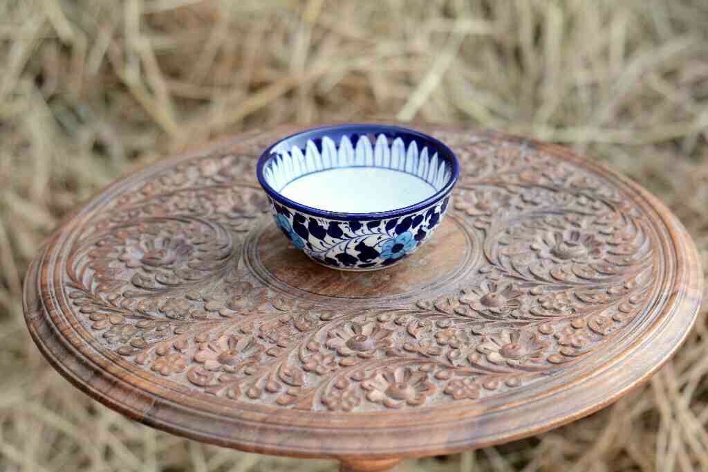 Blue Pottery Deep Bowl