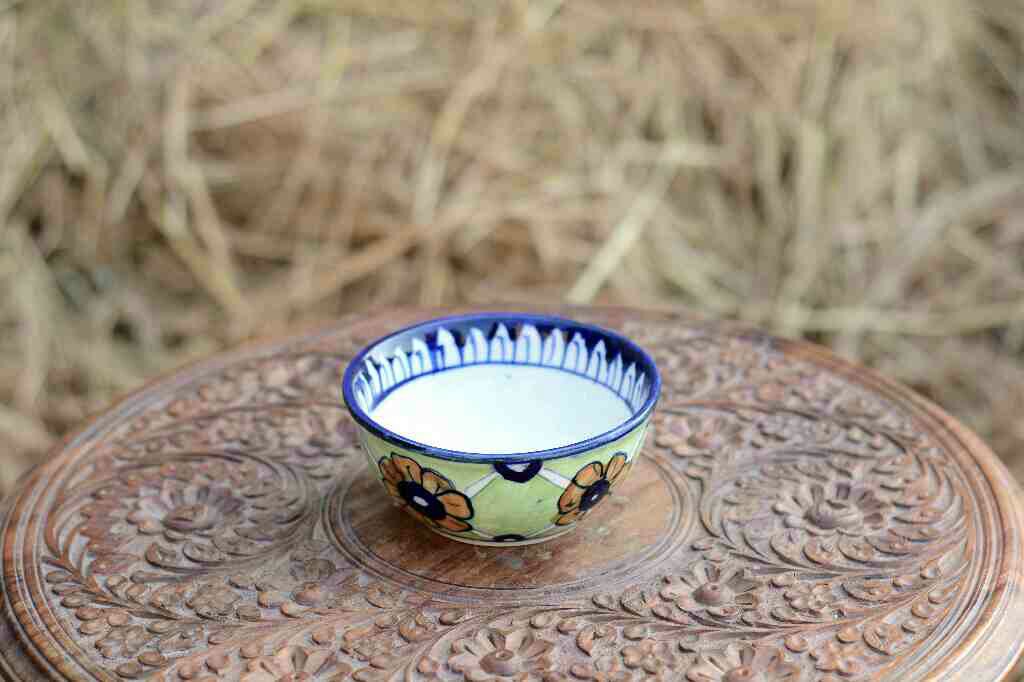 Blue Pottery Deep Bowl
