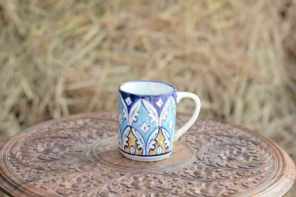 Blue Pottery Mug