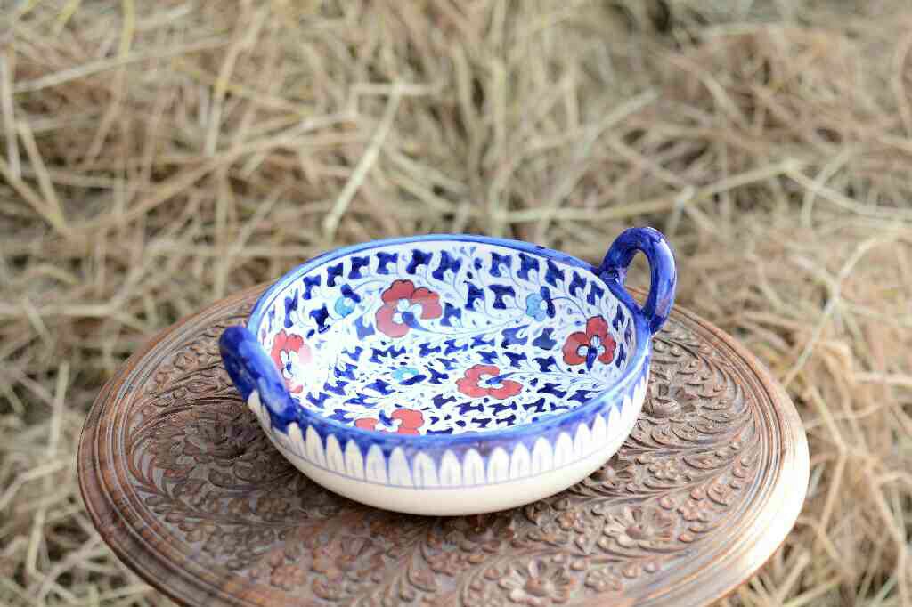 Blue Pottery Karahi