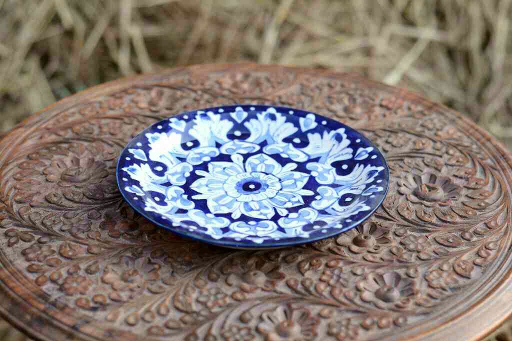 Blue Pottery Half Plate