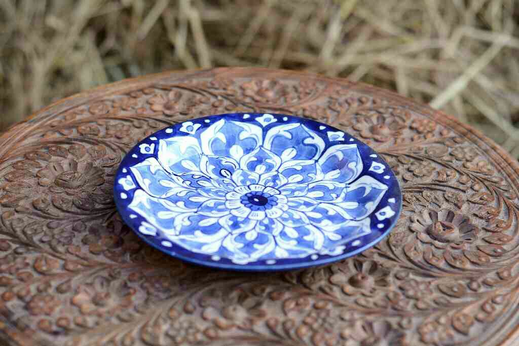 Blue Pottery Half Plate