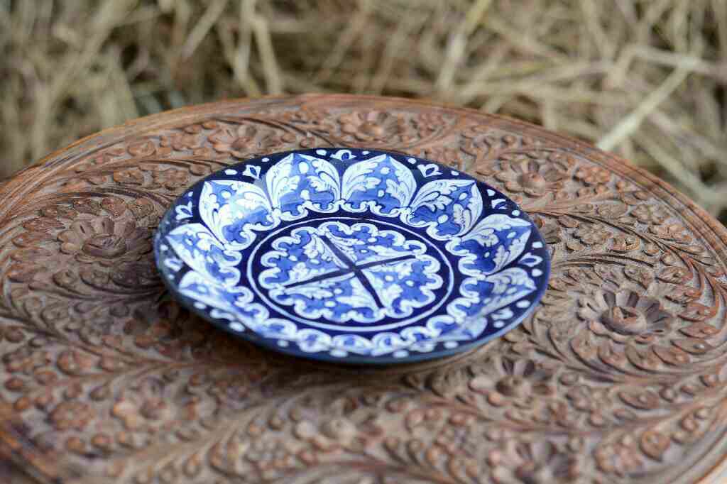 Blue Pottery Half Plate