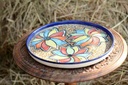 Blue Pottery Pizza Tray