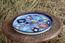 Blue Pottery Pizza Tray