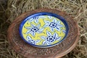 Blue Pottery Pizza Tray