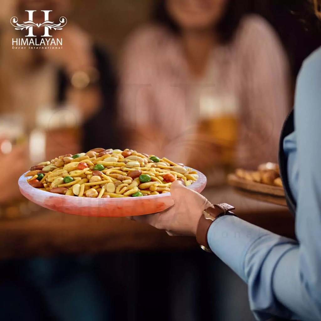 Natural Rock Salt Serving Plate Large Size