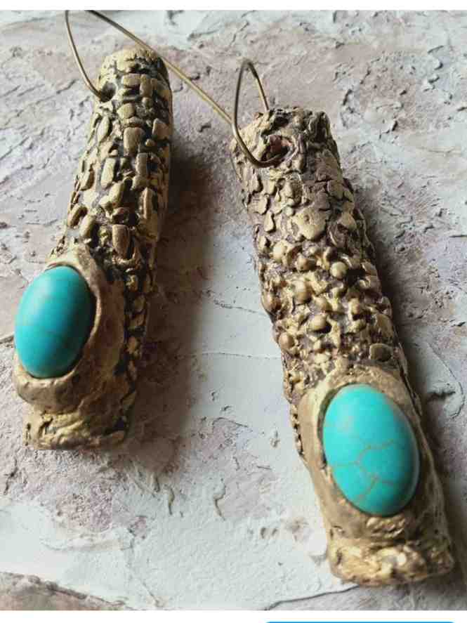 Hand sculpted earrings