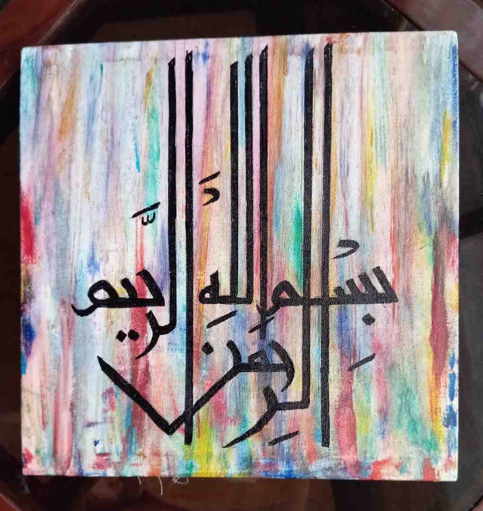 Canvas calligraphy painting