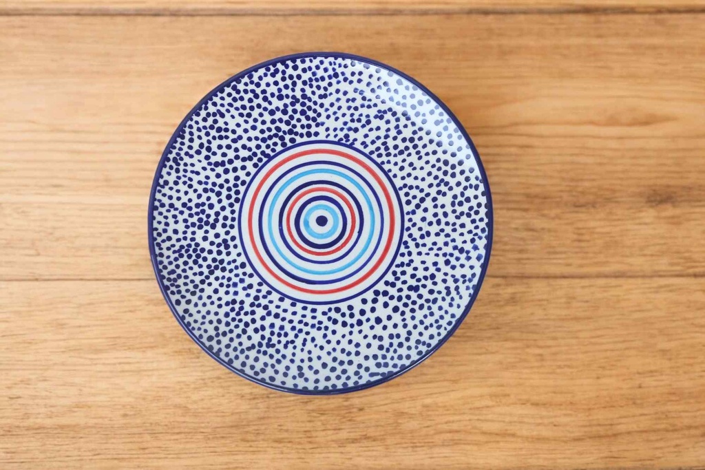 Blue Pottery Large Plate