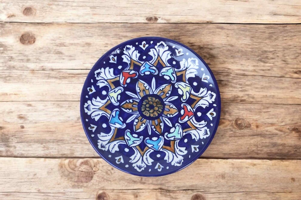 Blue Pottery Large Plate