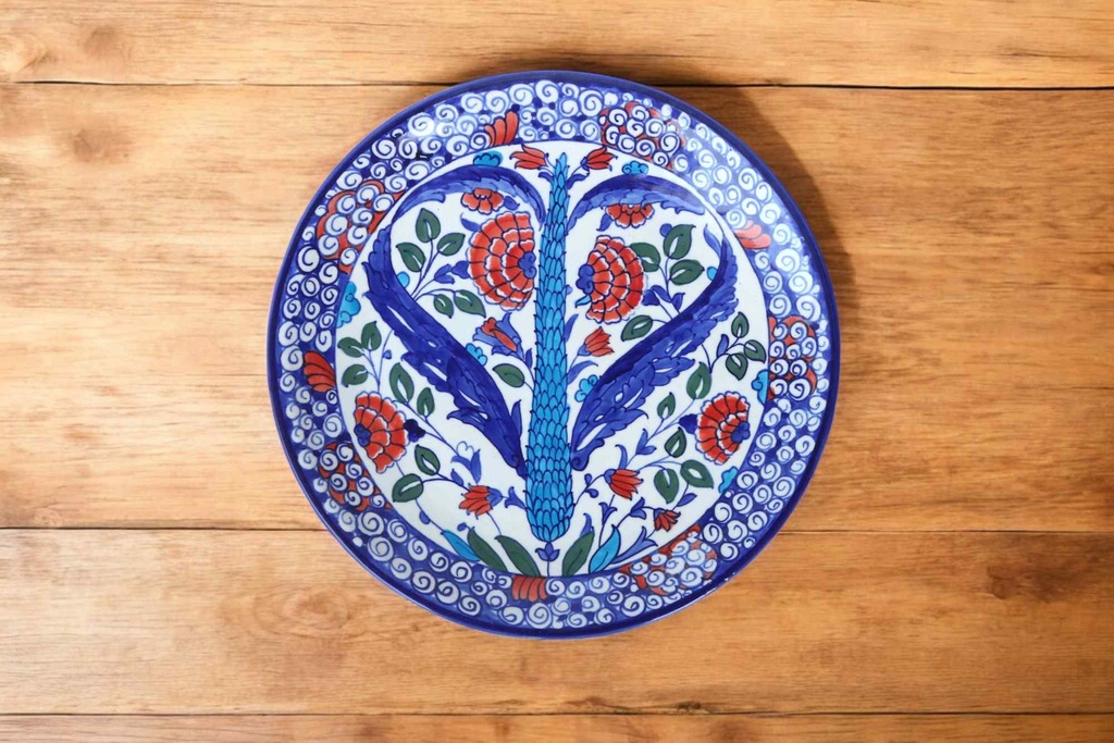 Blue Pottery Full Plate