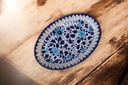 Blue Pottery Rice Dish