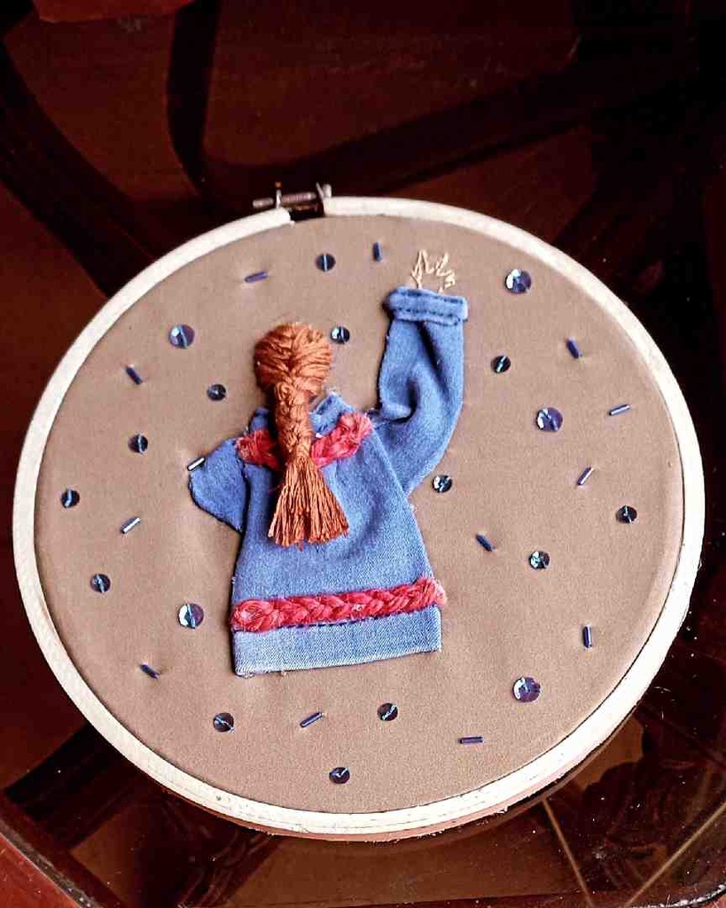 embroidered hoop