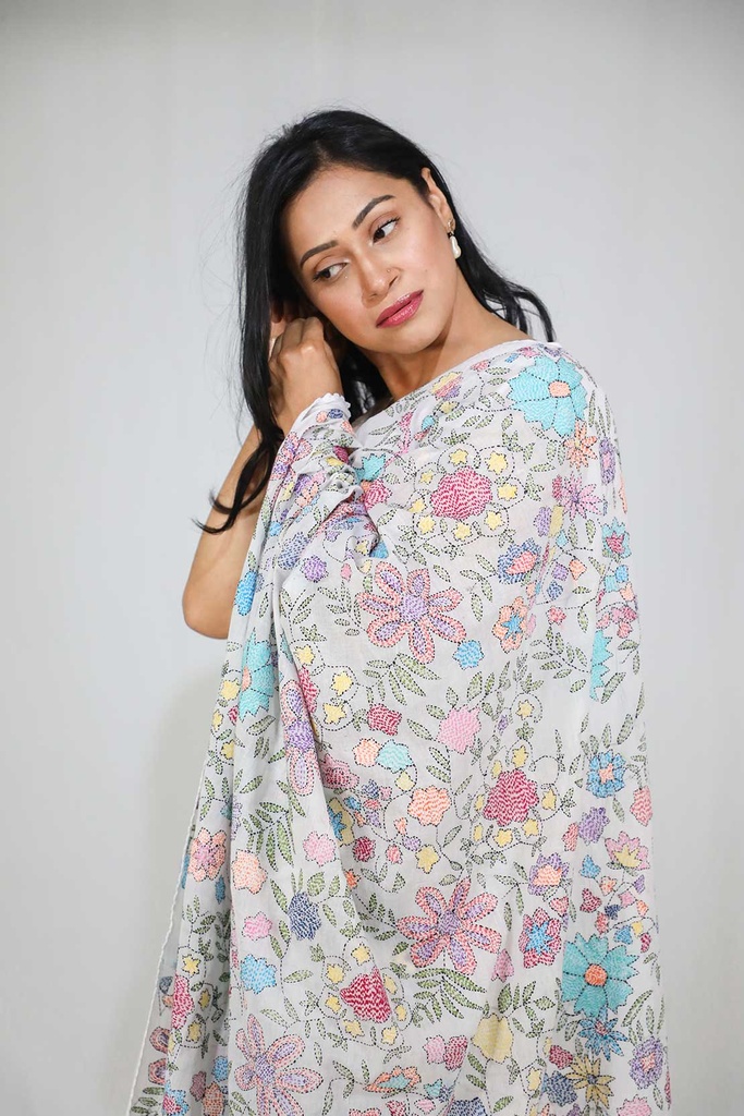 Floral Kantha