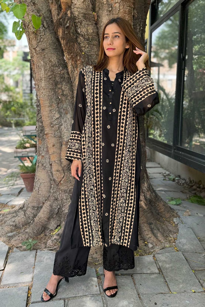 Beige Applique Shirt