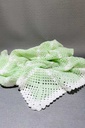Crochet Light Green Baby Blanket.