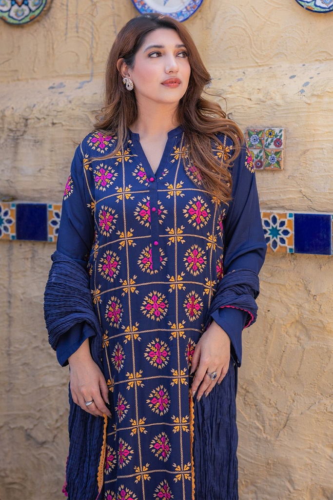 PHULKARI SILK DRESS