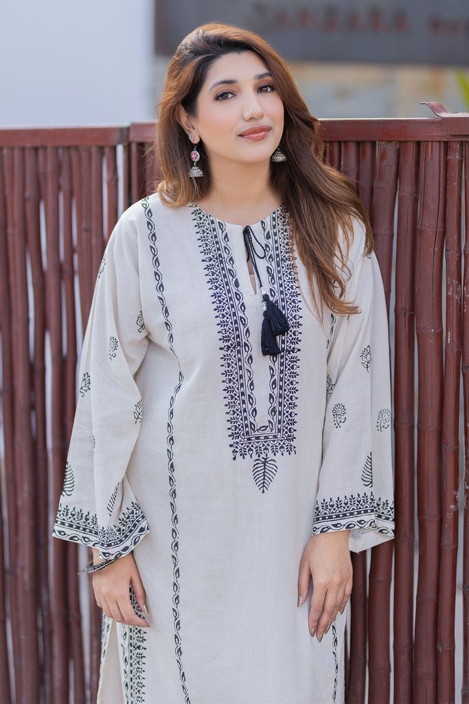 BLOCK PRINT KURTA SHALWAR