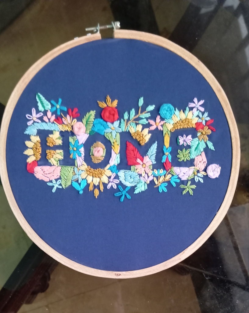 Embroidered hoop