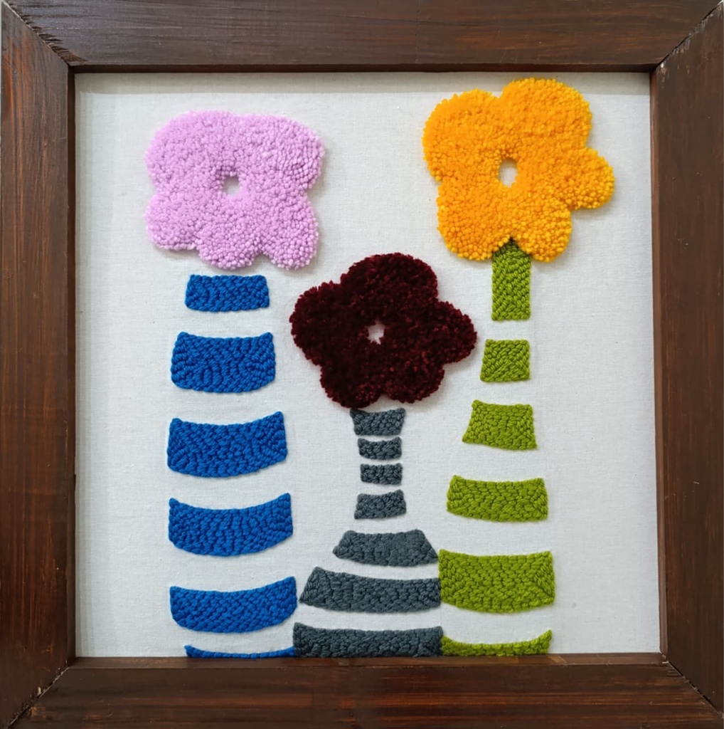 Abstract Vases And Blooms