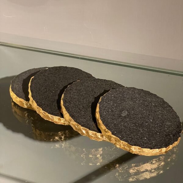 Set of 4 Coasters Set – Black