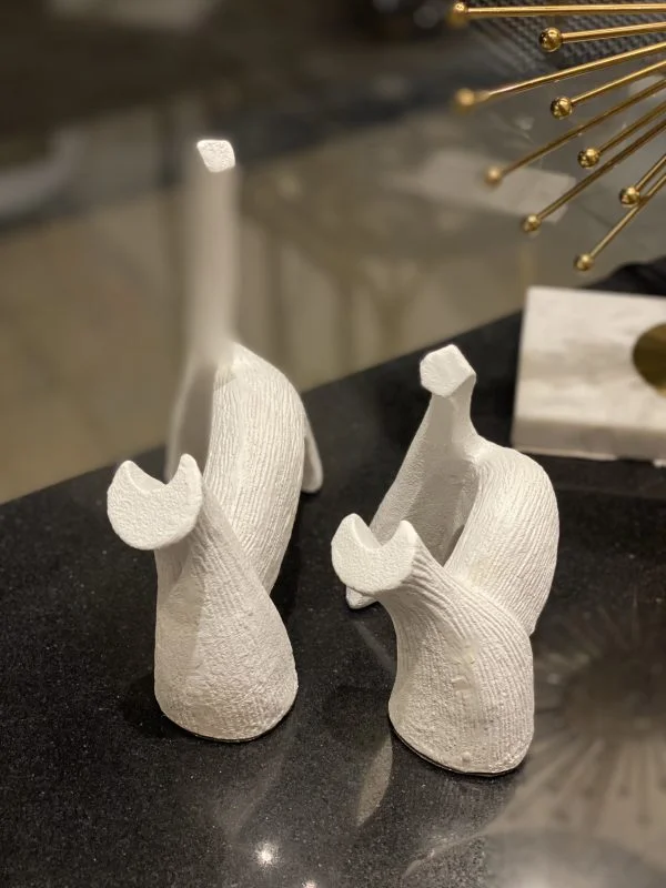White Cat Sculpture