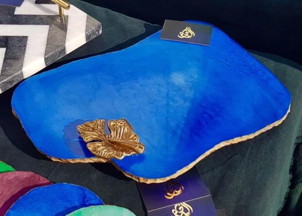 Abstract Platter – Blue