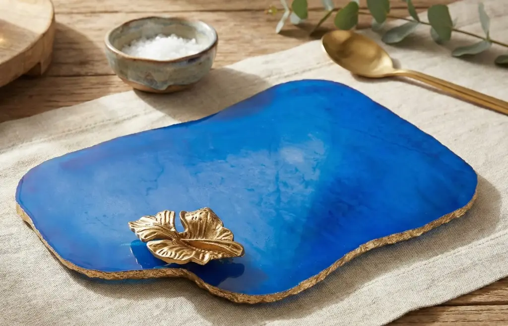 Abstract Platter – Blue