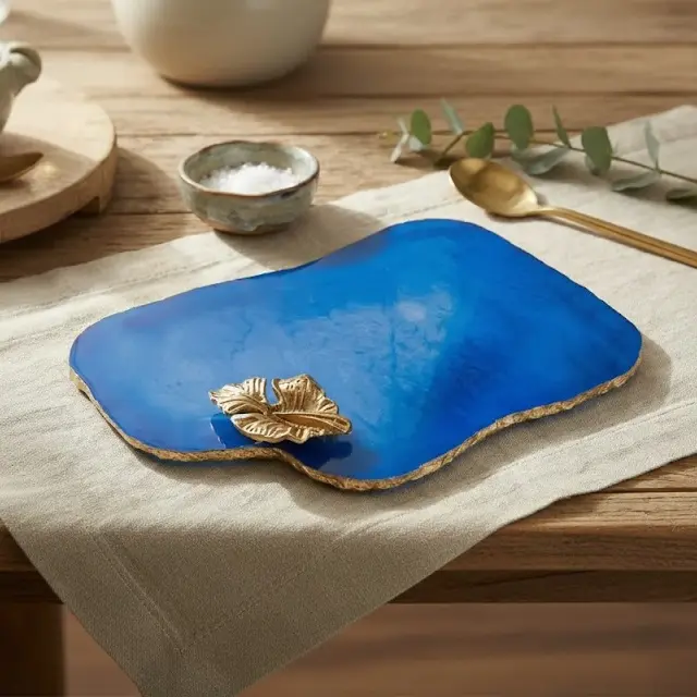 Abstract Platter – Blue