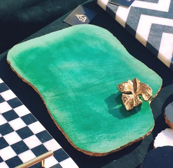 Abstract Platter – Green