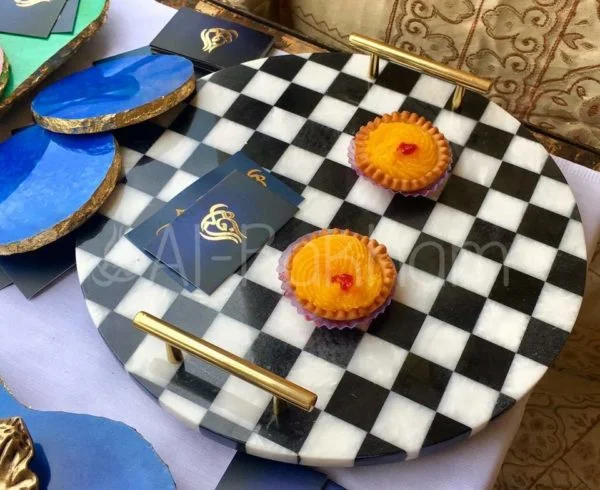 Marble Platter – Checkered