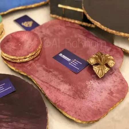 Abstract Platter – Maroon