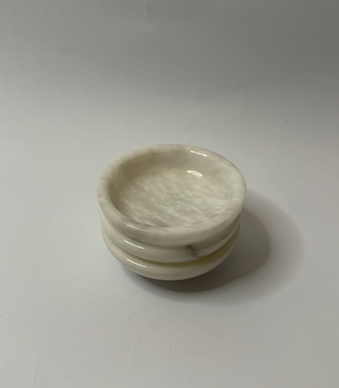 White Marble Condiments Bowl – Small