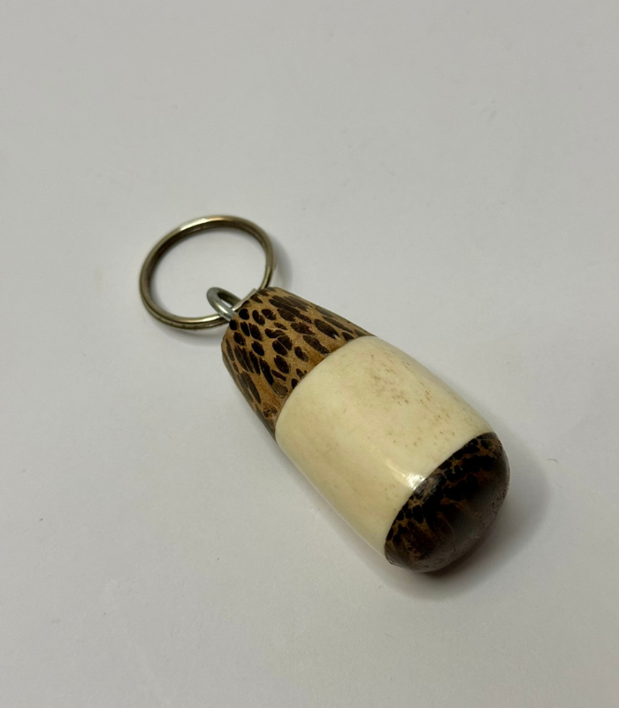 Handcarved Ivory & Wooden Keychains