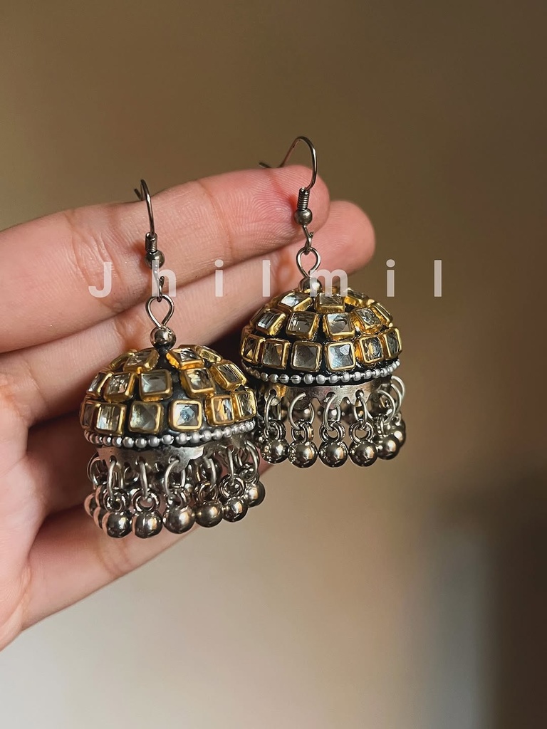 Medium Kundan Jhumki