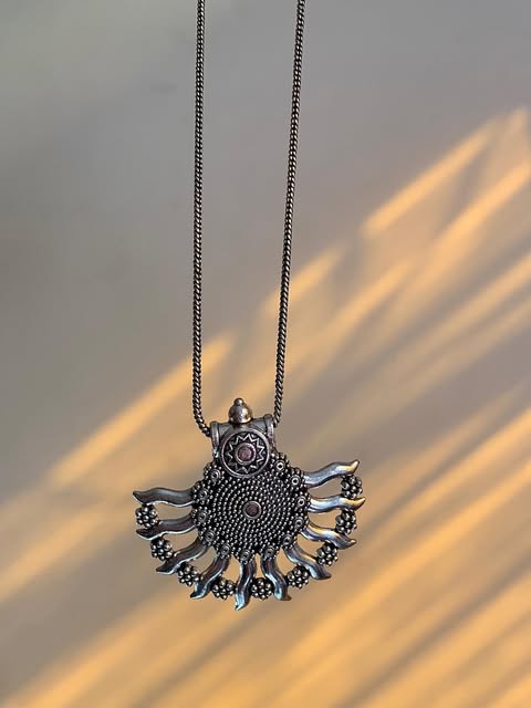 Half Flower Pendant