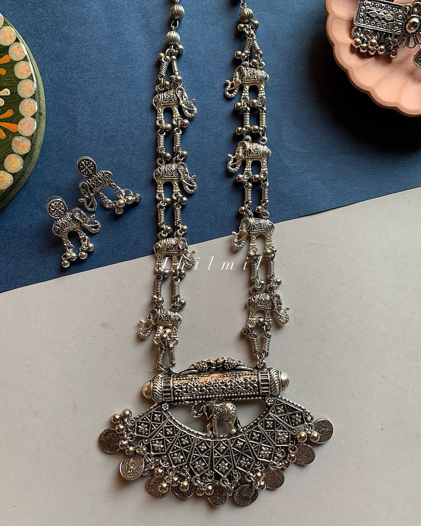 Elephant Motif Mala Set - Design 2