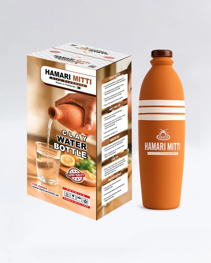 Handcrafted Clay Water Bottle 1200ml