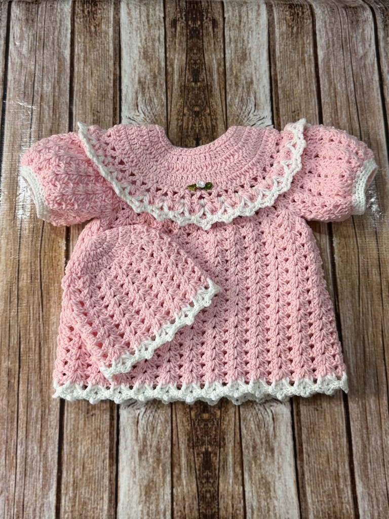 Crochet baby frock