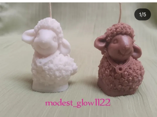 3D Sheep candle