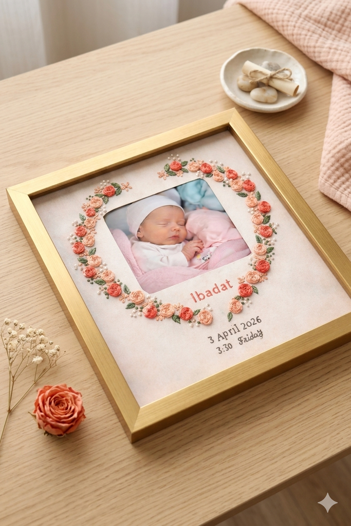 Embroidered Name frame