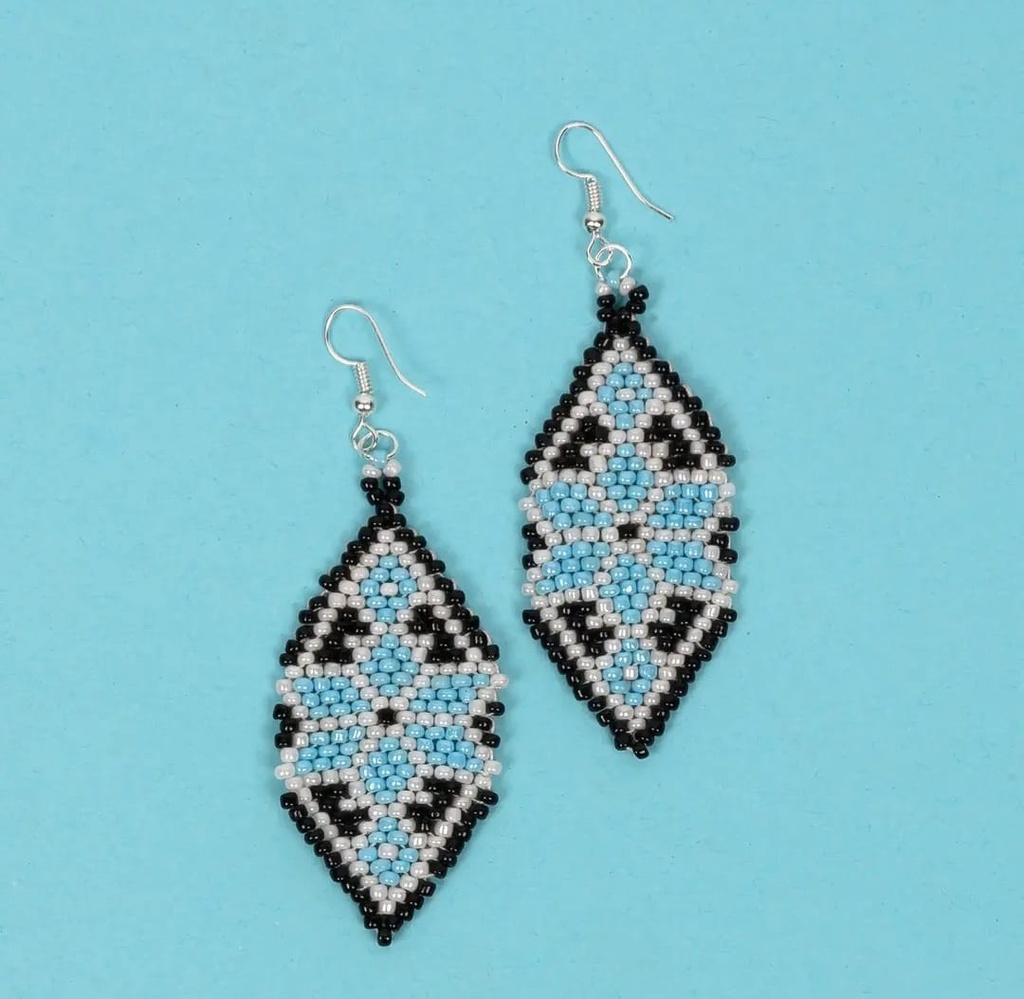 Brick Beaded Earring