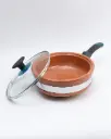 Glazed Clay Fry Pan cooking capacity 1 kg
