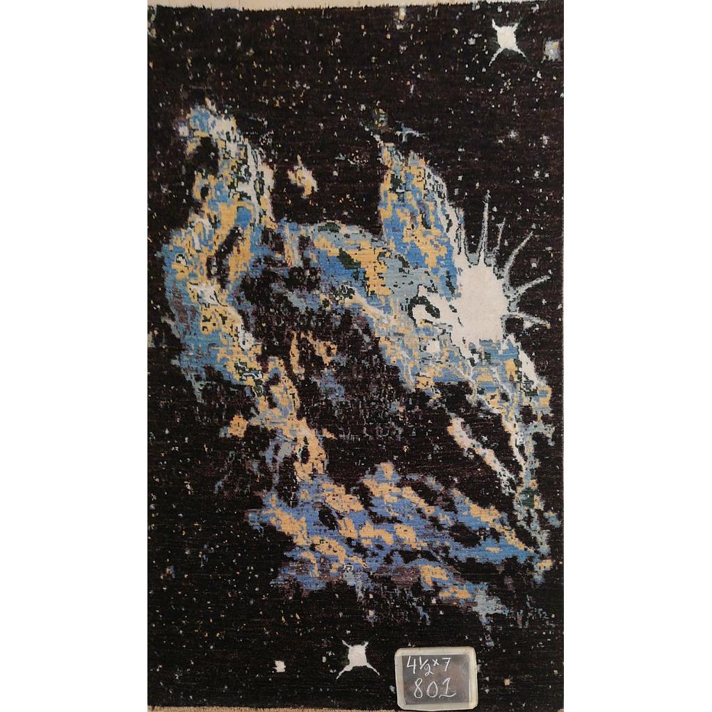 Modern Carpet -Wool&Silk- 4.6x7